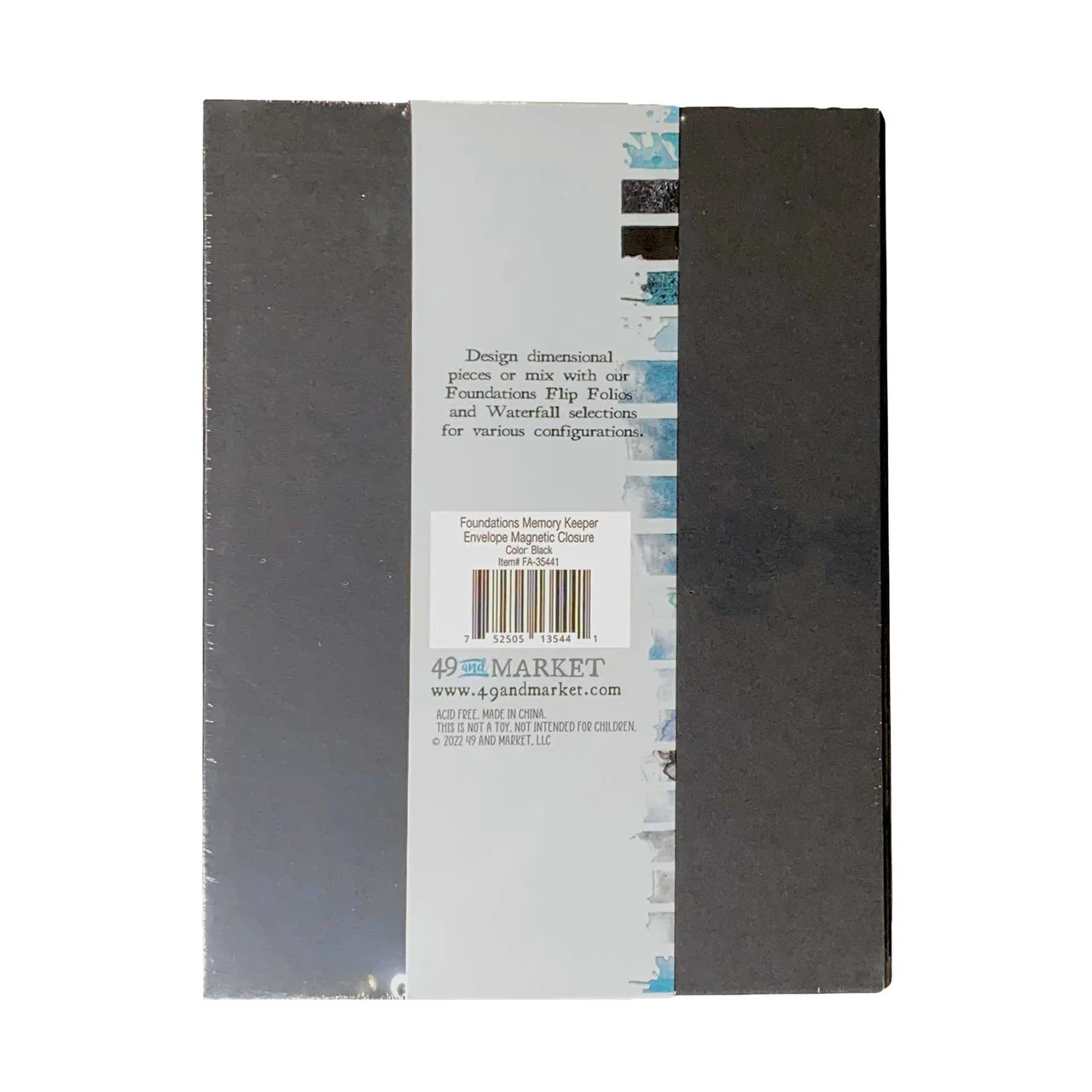 49 and Market Foundations Memory Keeper - Black Envelope Magnetic Closure Album - Image 4