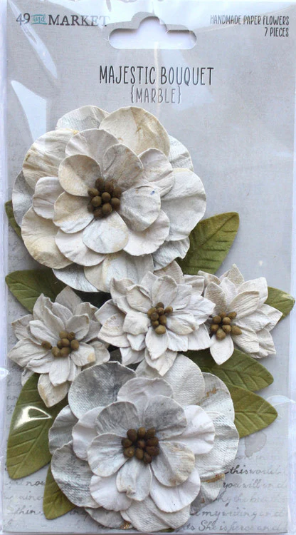 49 and Market Majestic Bouquet Marble Flowers - Image 3