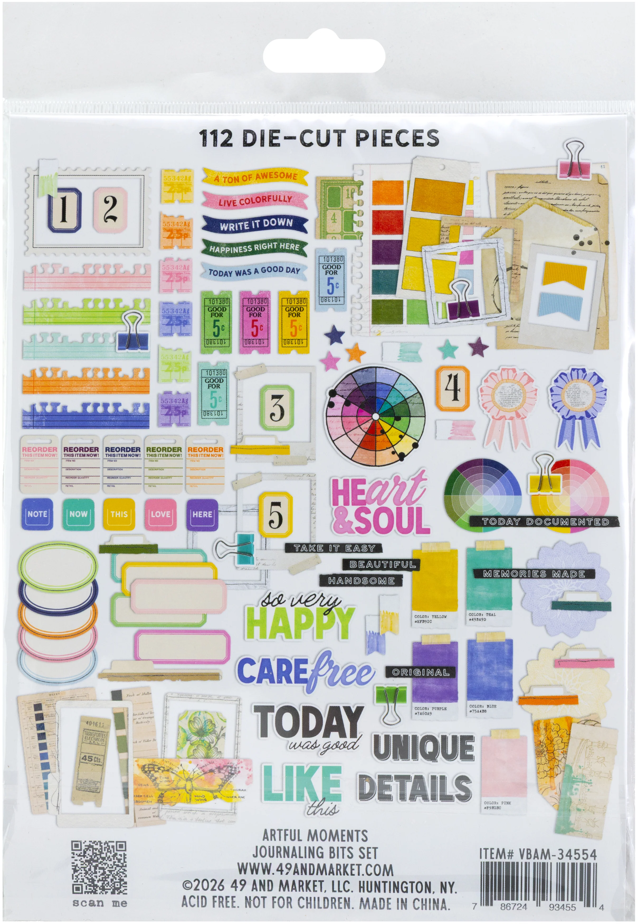 49 & Market Artful Moments Journaling Bits Set - Image 3