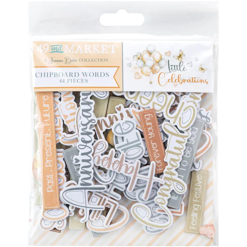 49 & Market Little Celebrations Chipboard Set