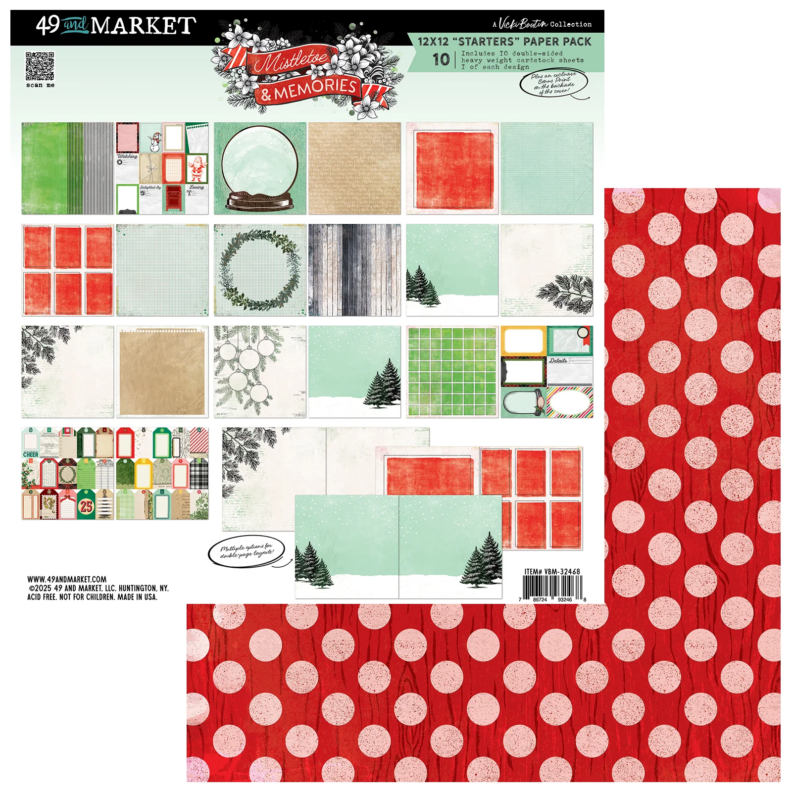 49 & Market Mistletoe and Memories 12x12 Starters Collection Pack - Image 2