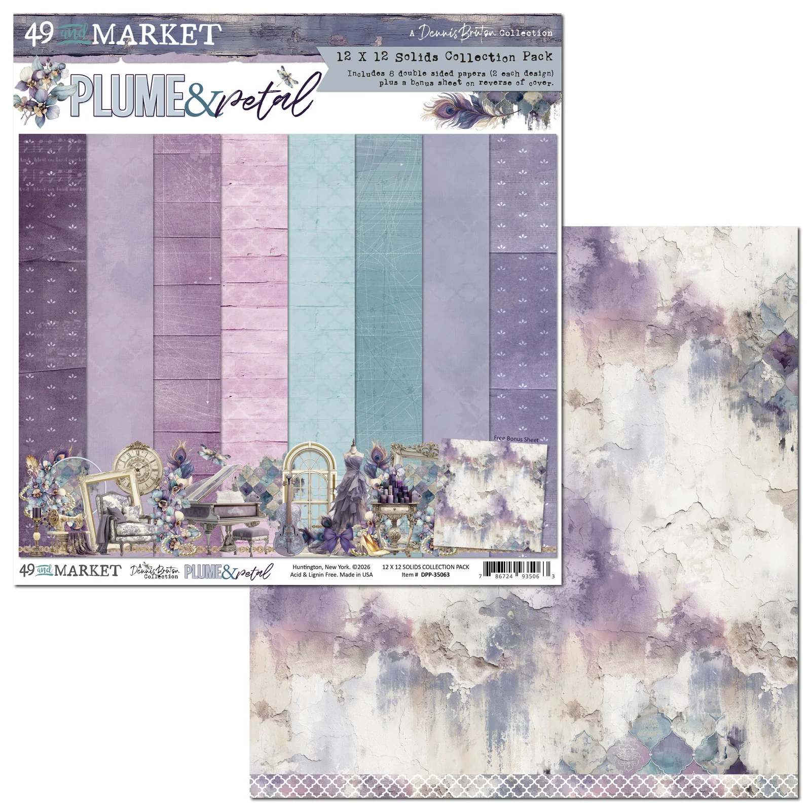 49 & Market Plume & Petal 12x12 Solids Collection Pack - Image 2
