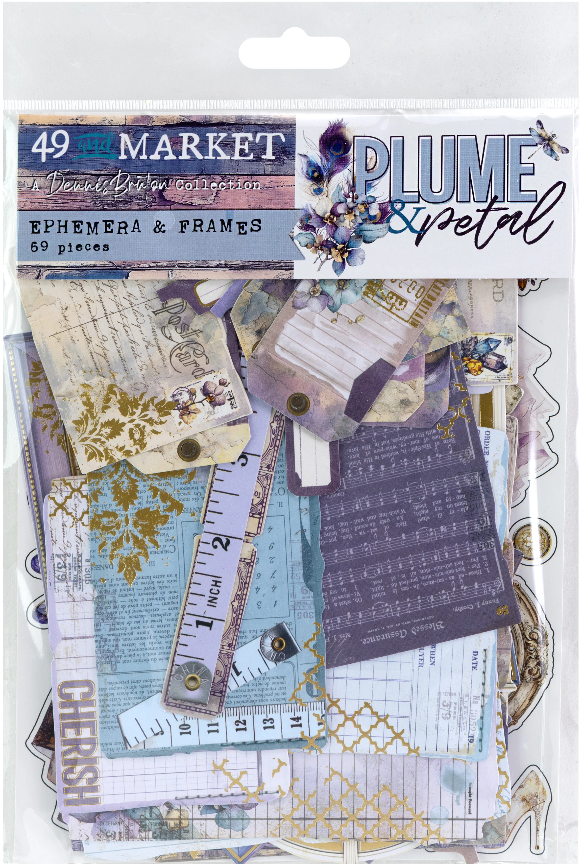 49 & Market Plume & Petal Ephemera and Frames - Image 2