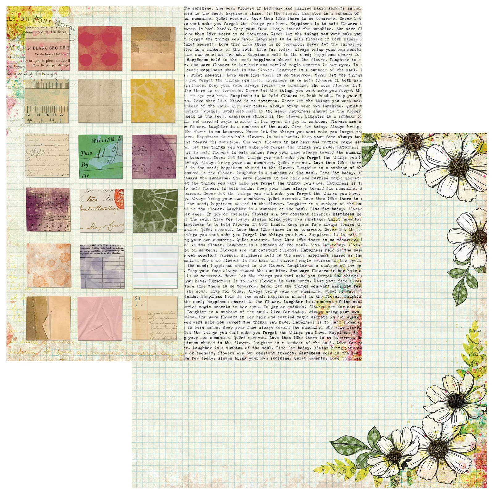 49 & Market The Flower Emporium by Vicki Boutin 12x12 Starters Collection Pack - Image 3