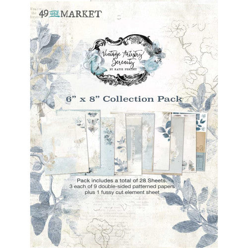 49 & Market Vintage Artistry Serenity - 6” x 8” Collection Pack - Image 3