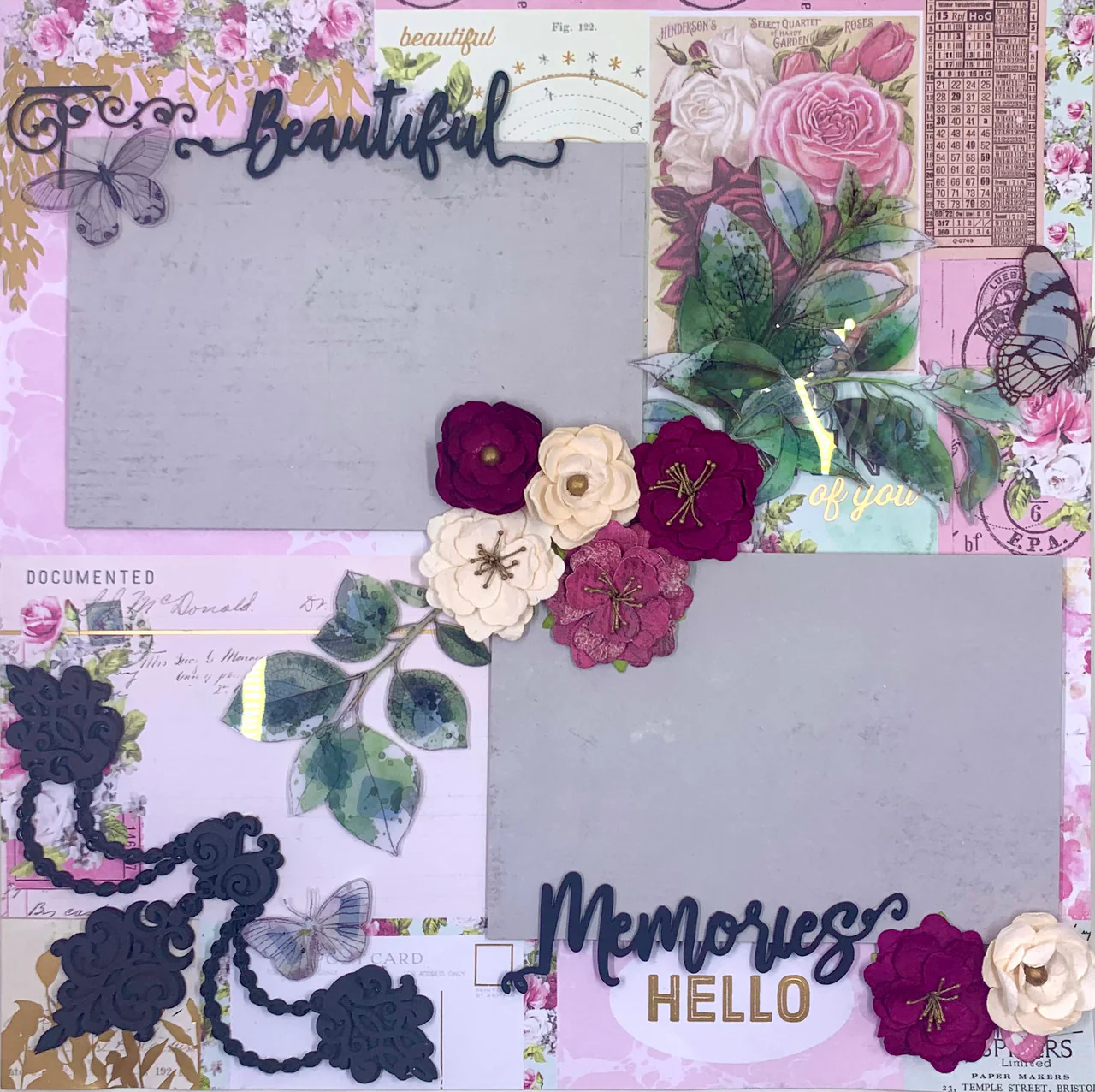 Beautiful Memories 2-Page Layout (Virtual Class 43) - Image 2