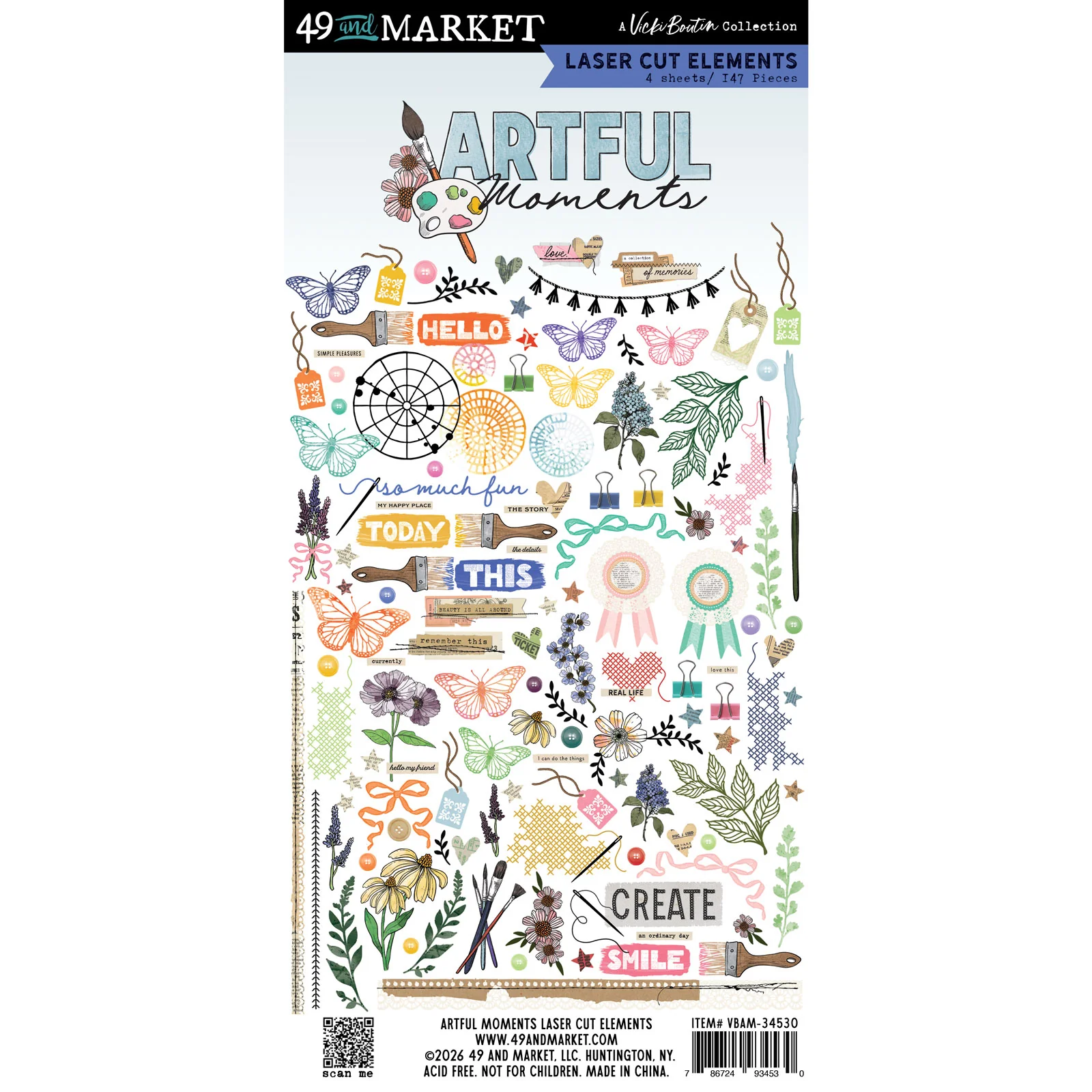 49 & Market Artful Moments Laser Cut Elements - Image 2