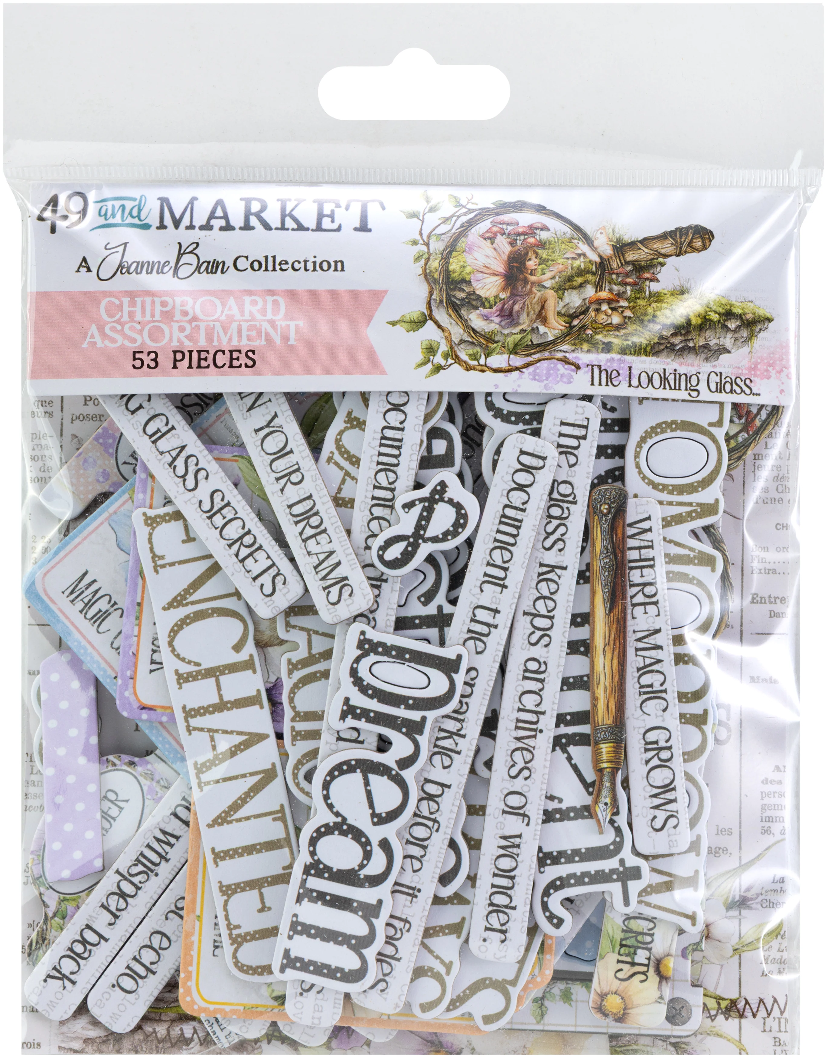 49 & Market The Looking Glass Chipboard Assortment - Image 2