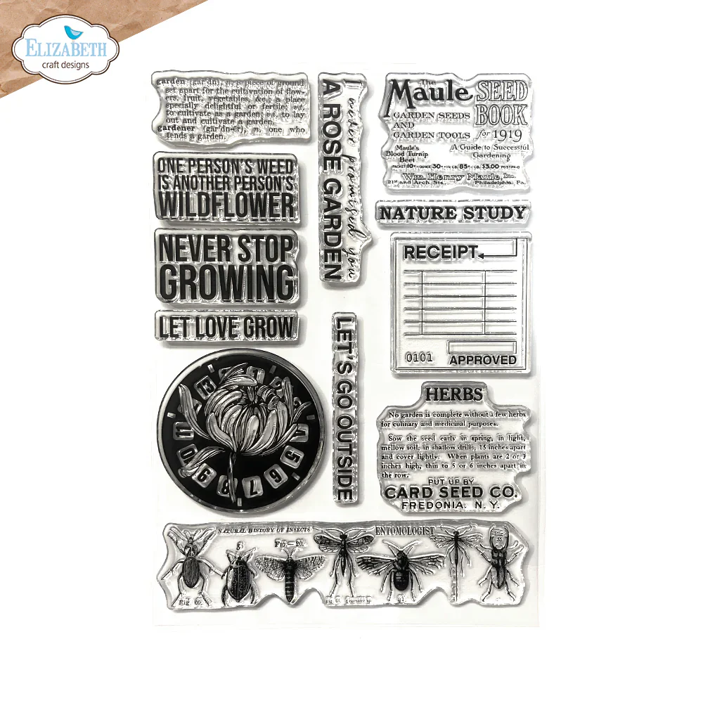 Elizabeth Craft Designs Wildflower Stamp Set