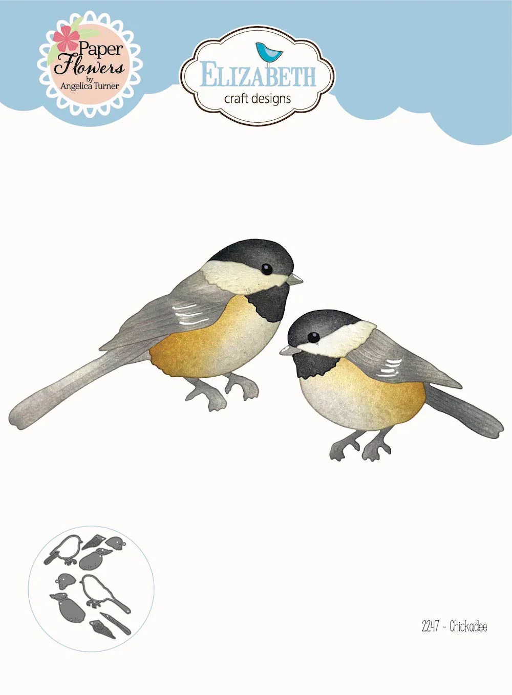 Elizabeth Craft Designs Chickadee Metal Die Set