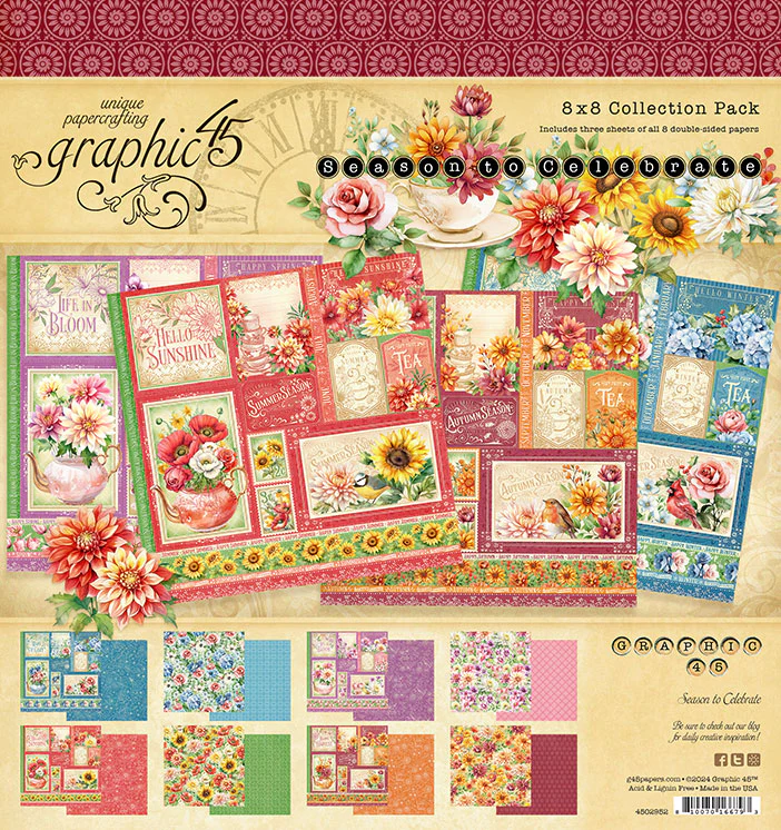 Graphic 45 Season to Celebrate 12” x 12” Collection Pack