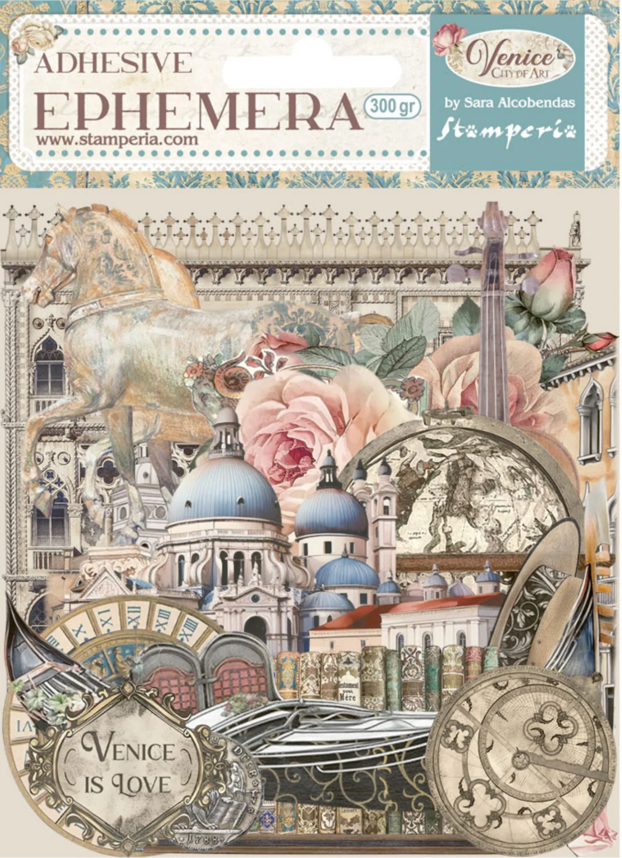 Stamperia Venice Adhesive Ephemera - Image 2
