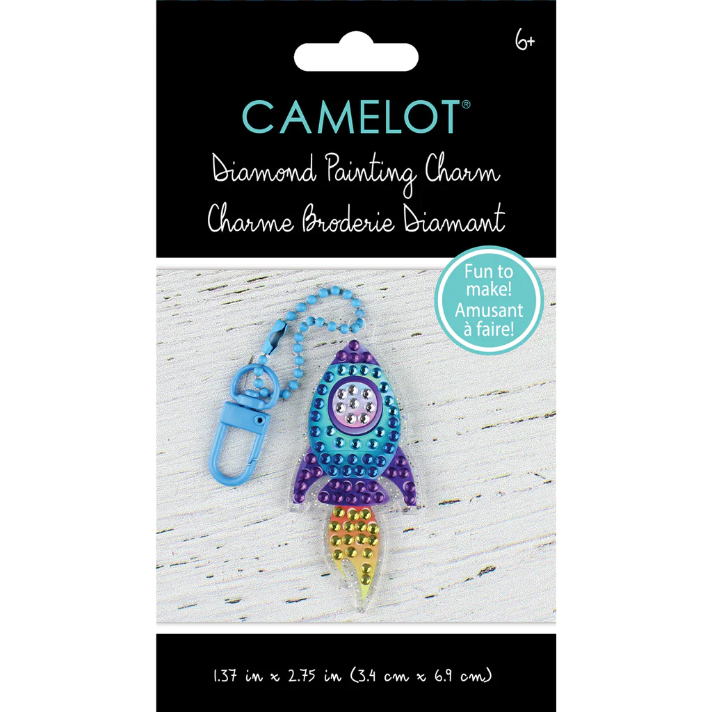 Camelot Dotz Blast Off Diamond Painting Key Charm Kit - Image 3