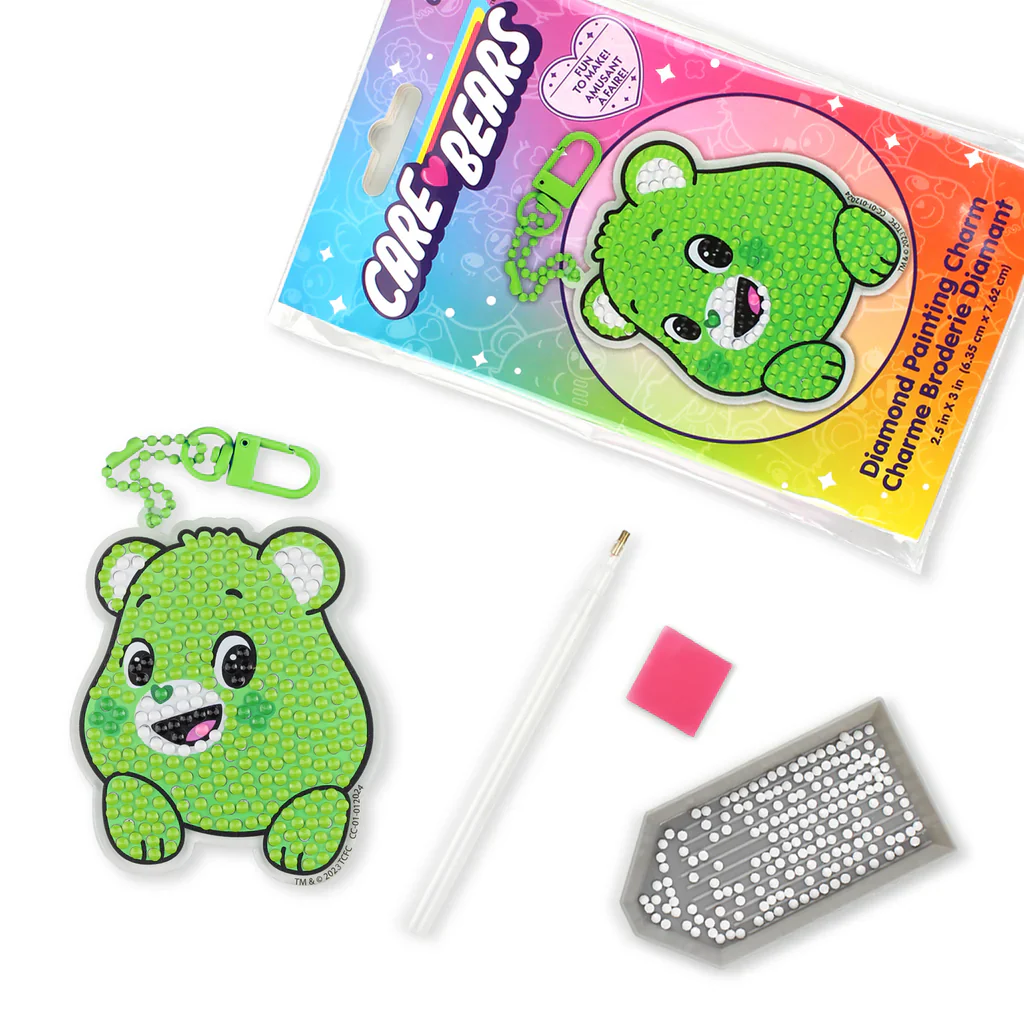 Camelot Dotz Care Bears Good Luck Bear Diamond Painting Key Charm Kit - Image 3
