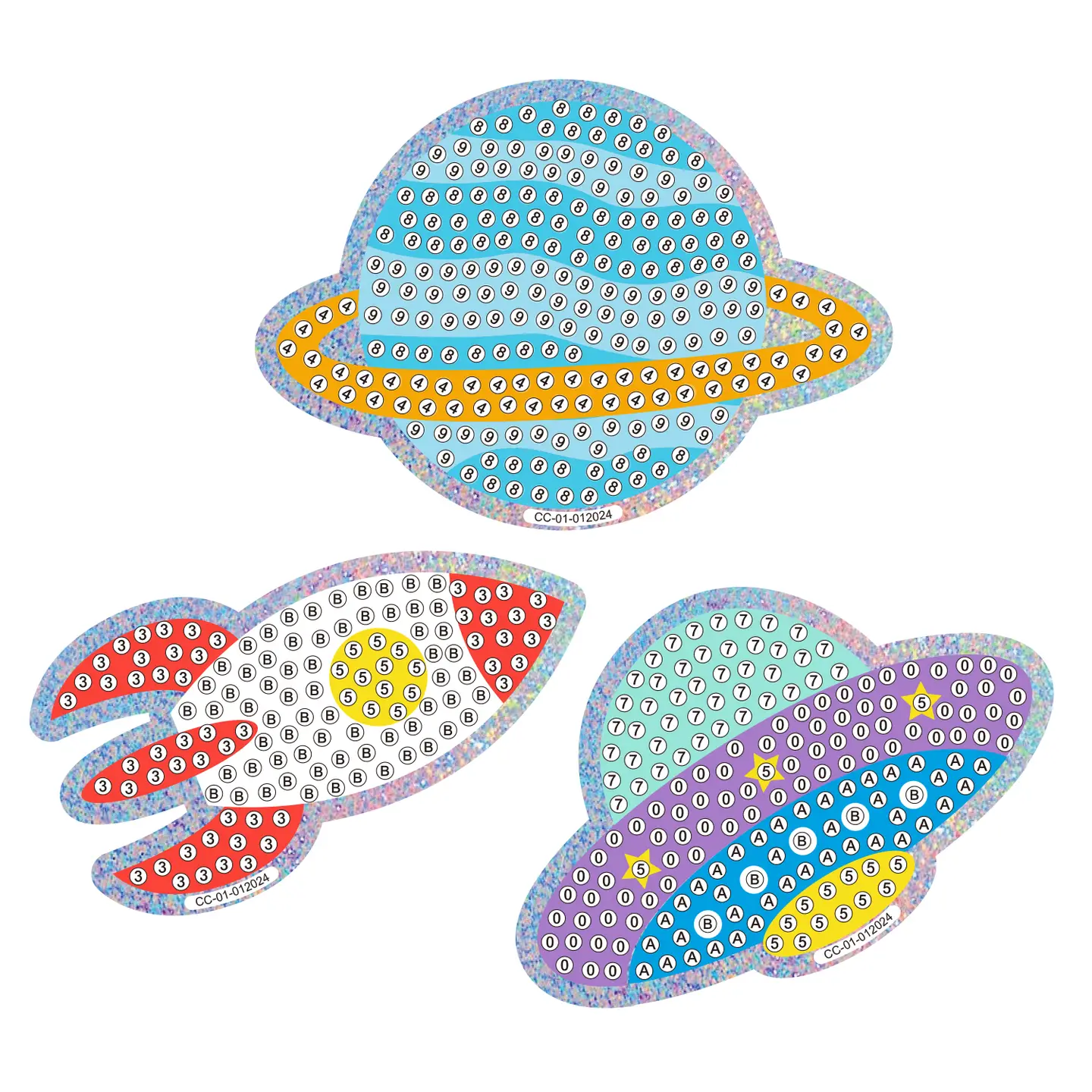 Camelot Dotz Outer Space Diamond Painting Sticker Kit - Image 4