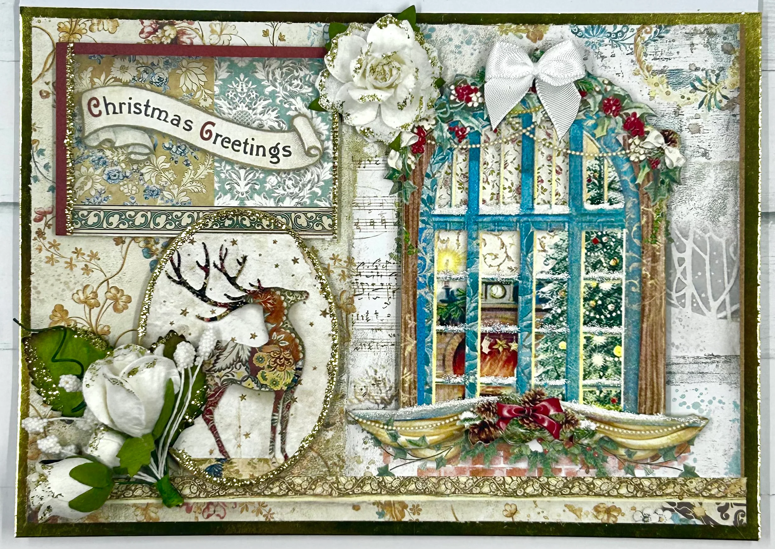 Christmas Greetings Card Set feat. Stamperia - Image 3
