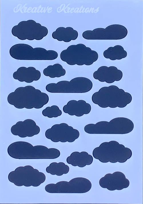 Cloudy 4” x 6”  Stencil - Image 3