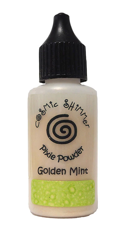 Creative Expressions Cosmic Shimmer Pixie Powder Golden Mint - Image 3
