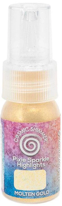 Creative Expressions Cosmic Shimmer Pixie Sparkles Molten Gold - Image 3