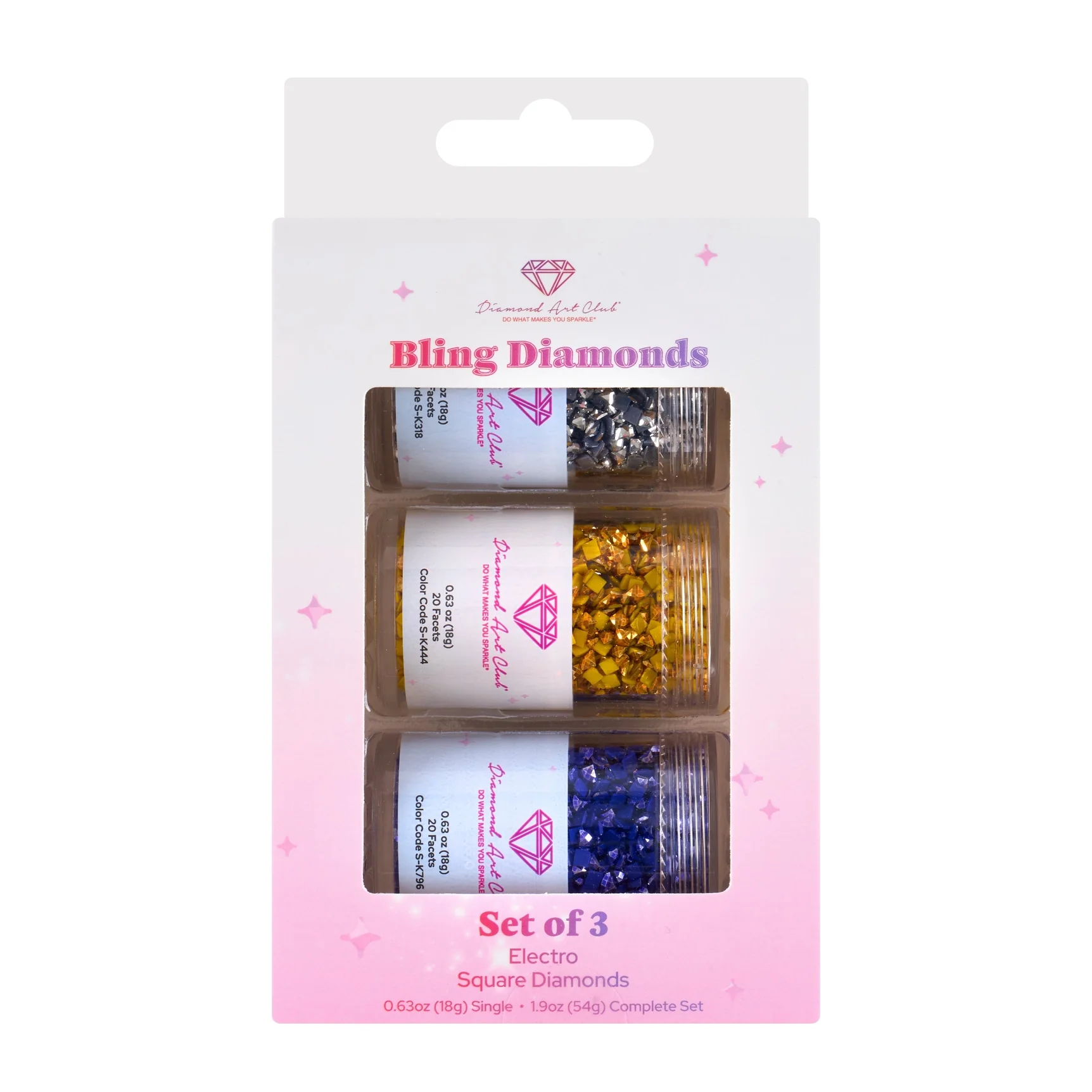 Diamond Art Club Bling Diamonds - Electro DiamondĀ® Round (Set of 3) - Image 5