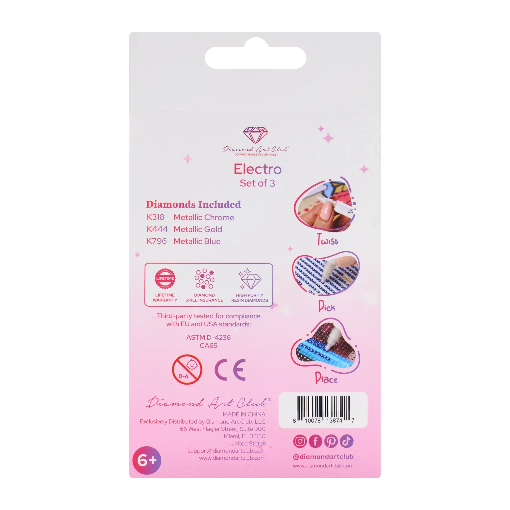 Diamond Art Club Bling Diamonds - Electro DiamondĀ® Round (Set of 3) - Image 6