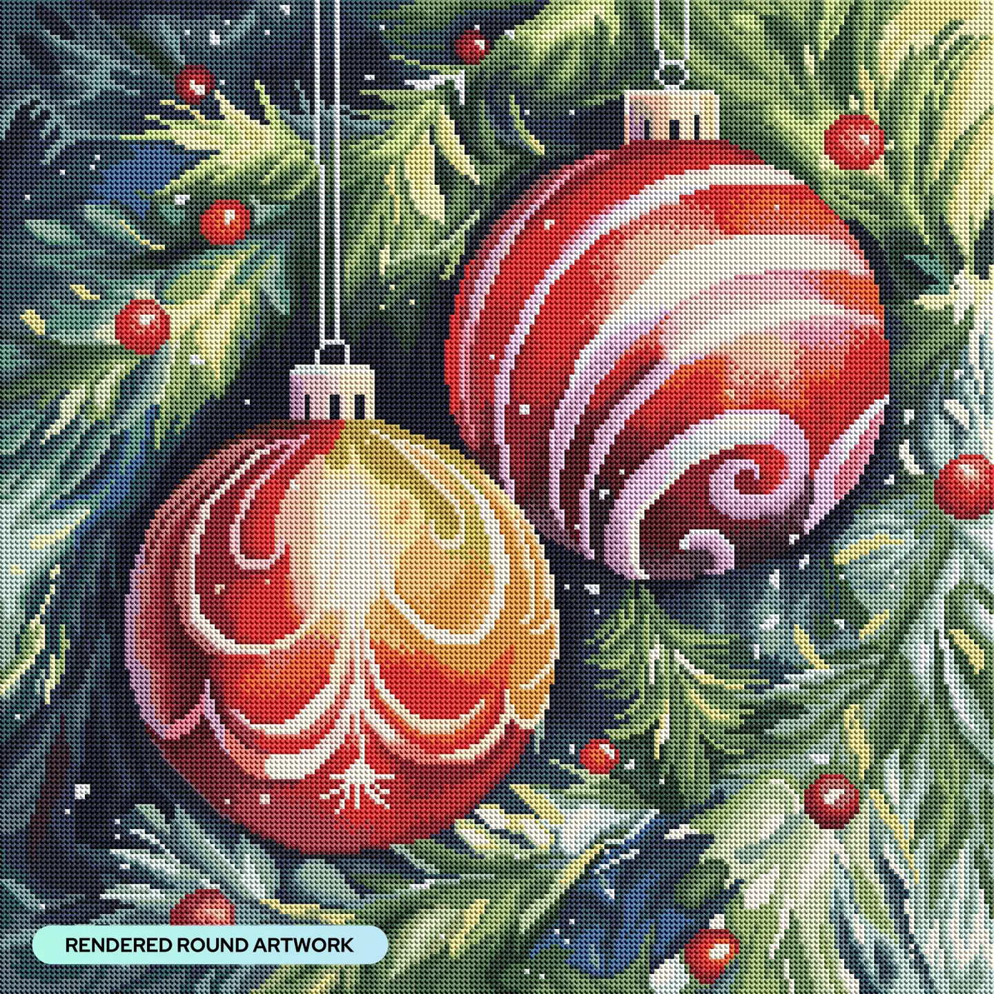 Diamond Art Club Christmas Ornaments - Image 2
