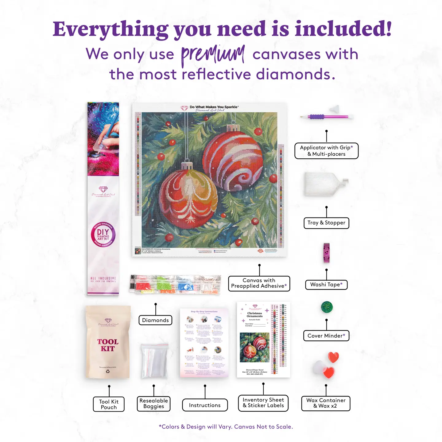 Diamond Art Club Christmas Ornaments - Image 3