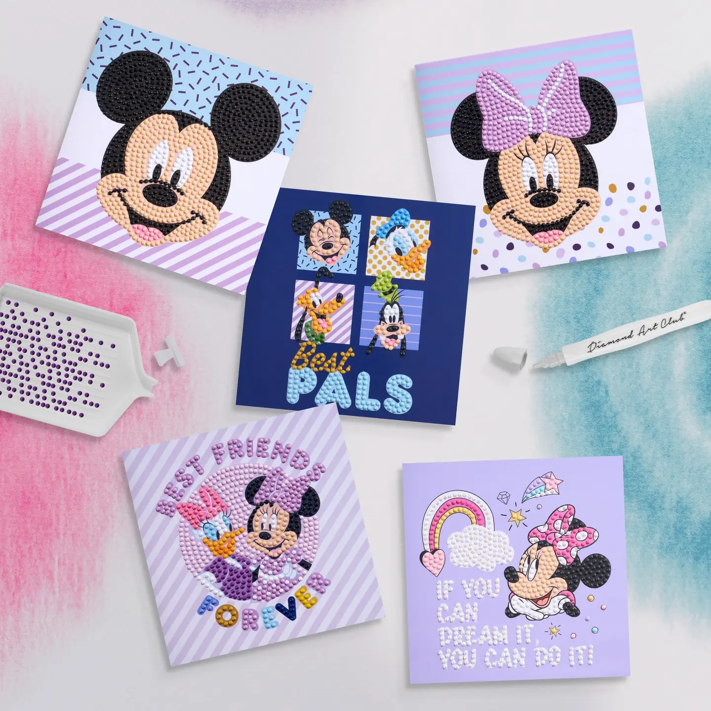 Diamond Art Club DIY Mickey and Friends™ Cards (5-Pack) - Image 2