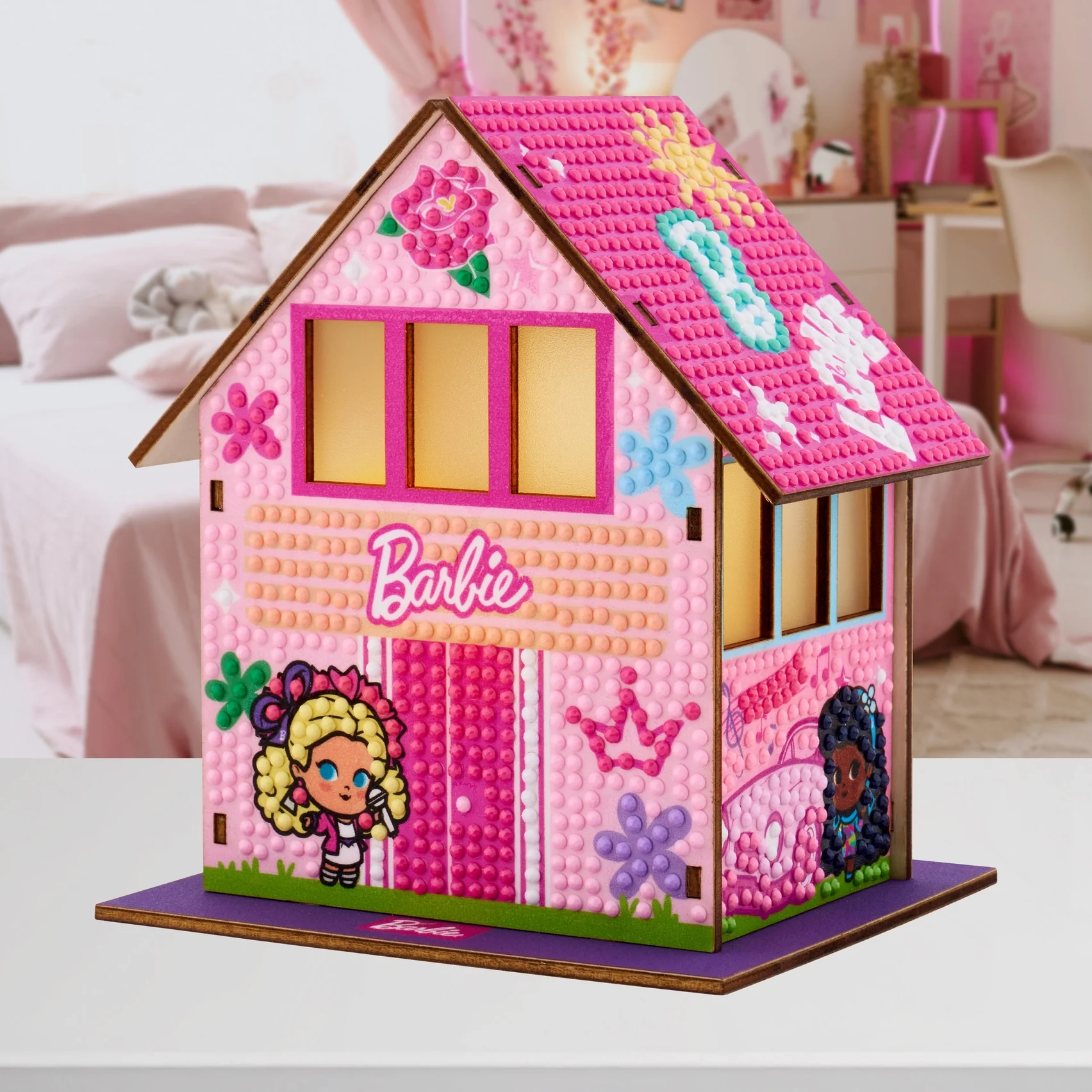 Diamond Art Club LED 3D Gem House - Barbie’s™ Villa - Image 2