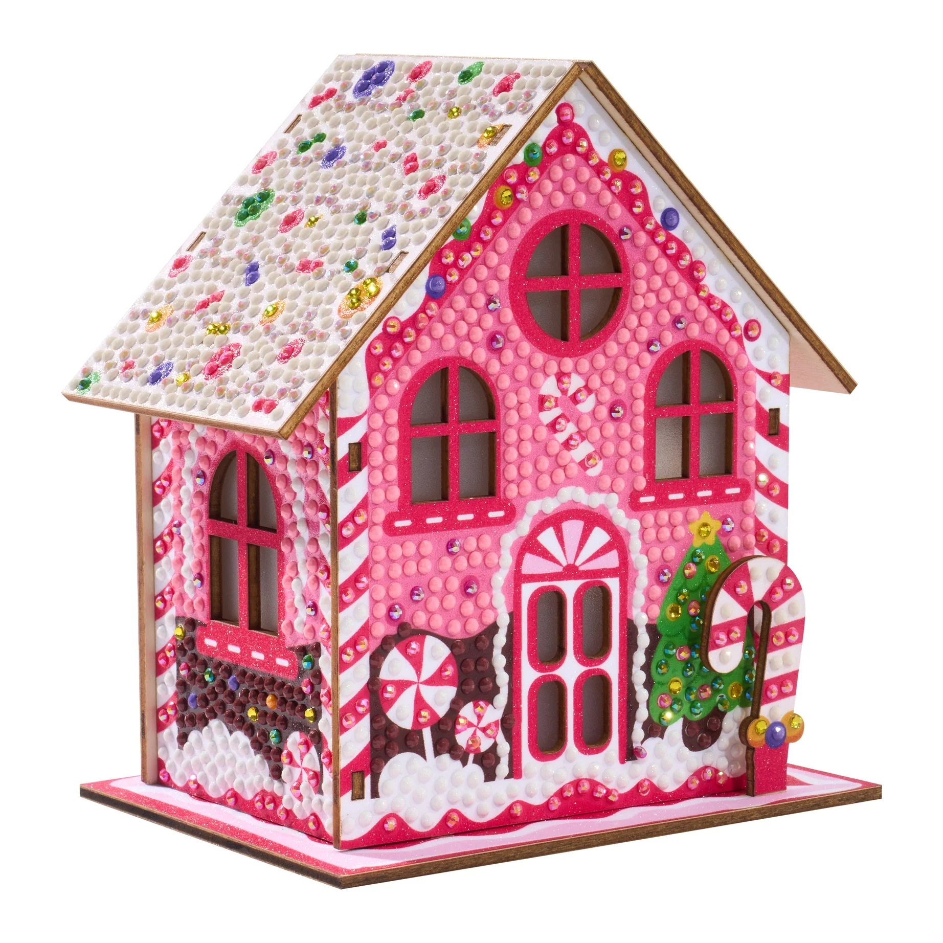 Diamond Art Club LED 3D Gem House - Candy Cane
