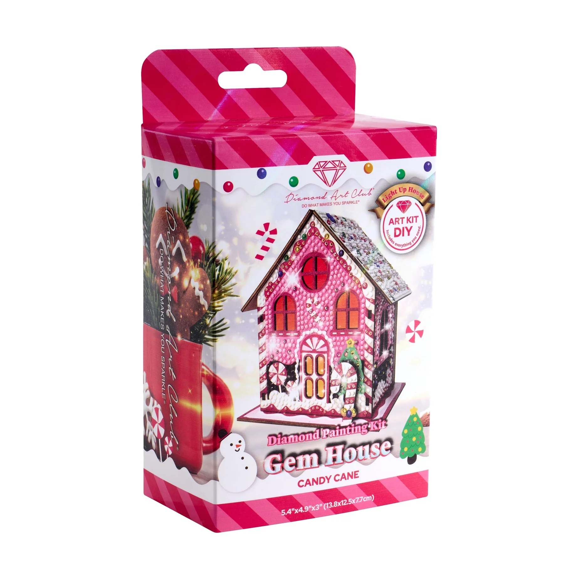 Diamond Art Club LED 3D Gem House - Candy Cane - Image 13