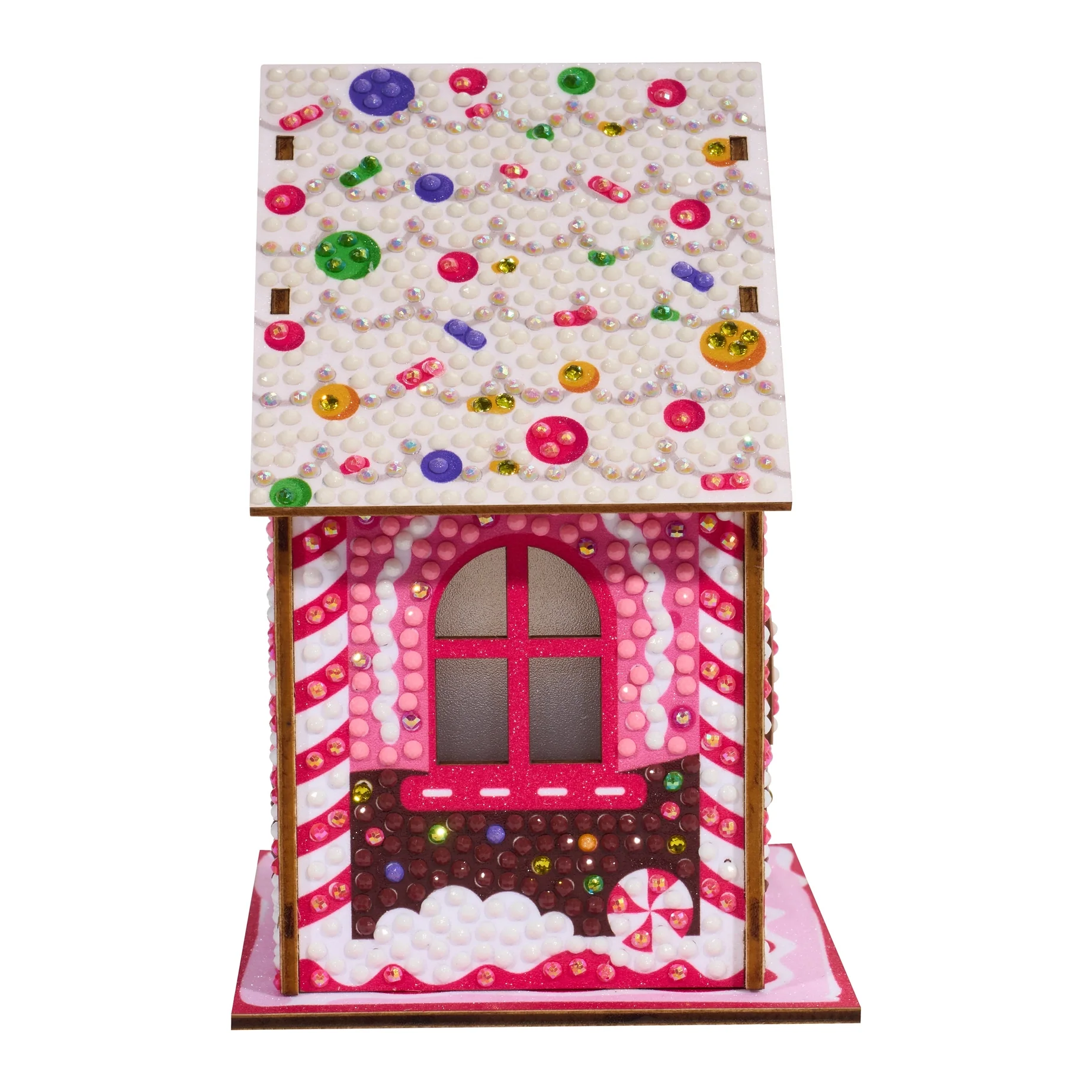 Diamond Art Club LED 3D Gem House - Candy Cane - Image 6