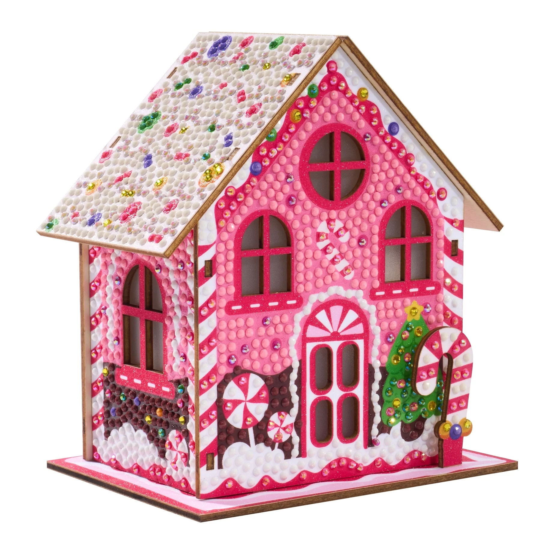 Diamond Art Club LED 3D Gem House - Candy Cane - Image 7