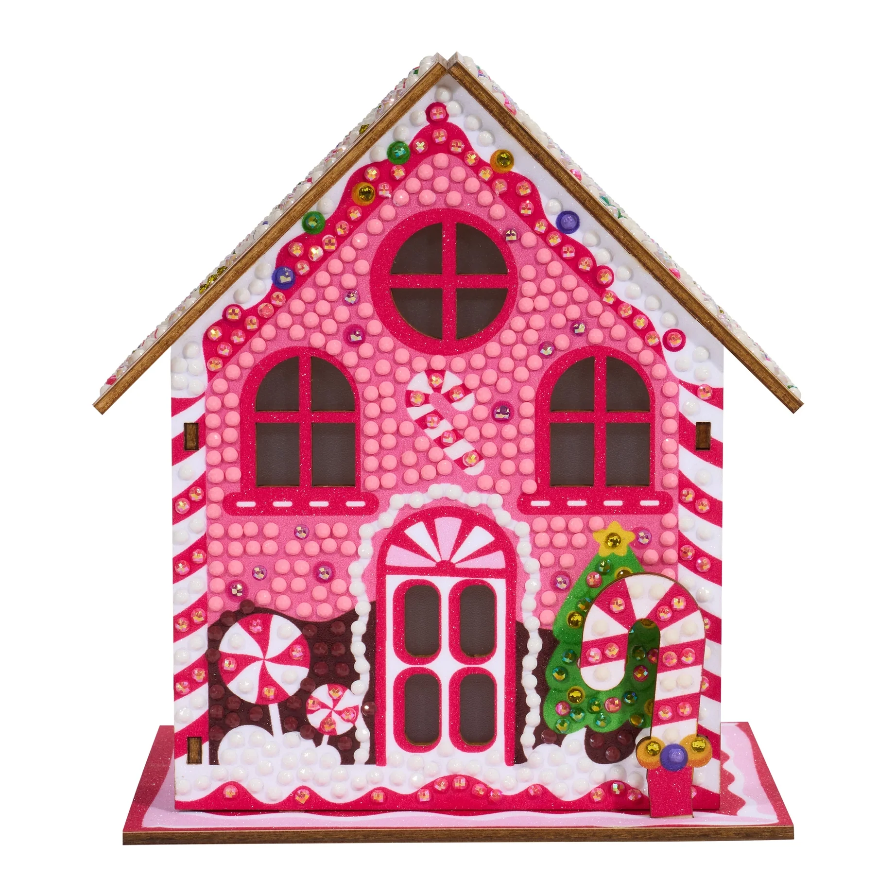 Diamond Art Club LED 3D Gem House - Candy Cane - Image 8