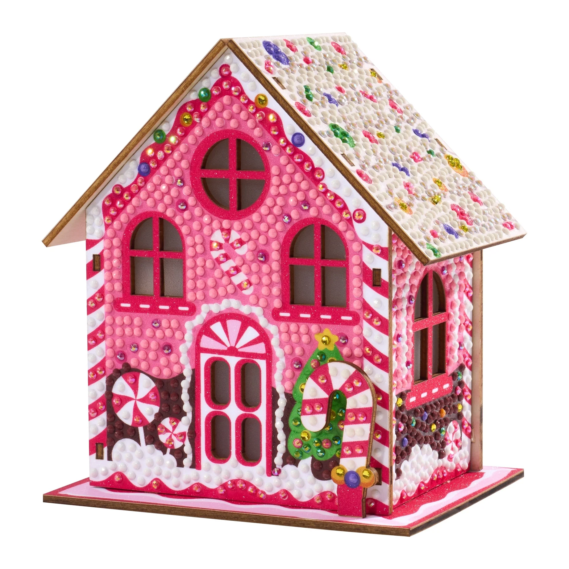 Diamond Art Club LED 3D Gem House - Candy Cane - Image 9