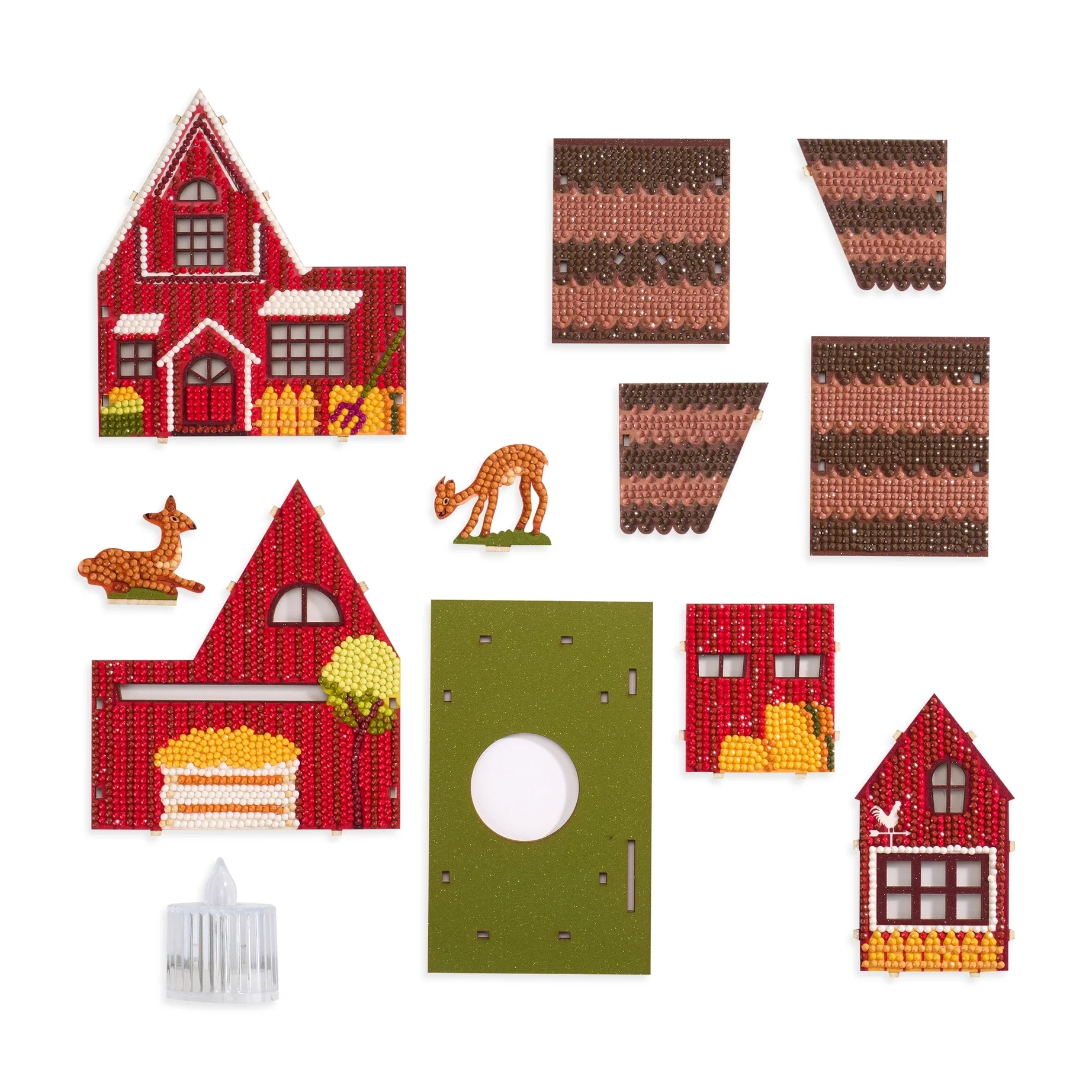 Diamond Art Club LED 3D Gem House - Farm House - Image 13