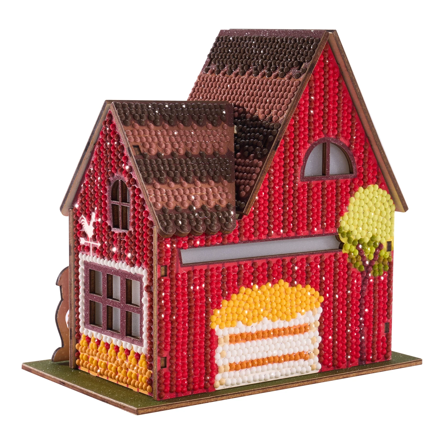 Diamond Art Club LED 3D Gem House - Farm House - Image 4