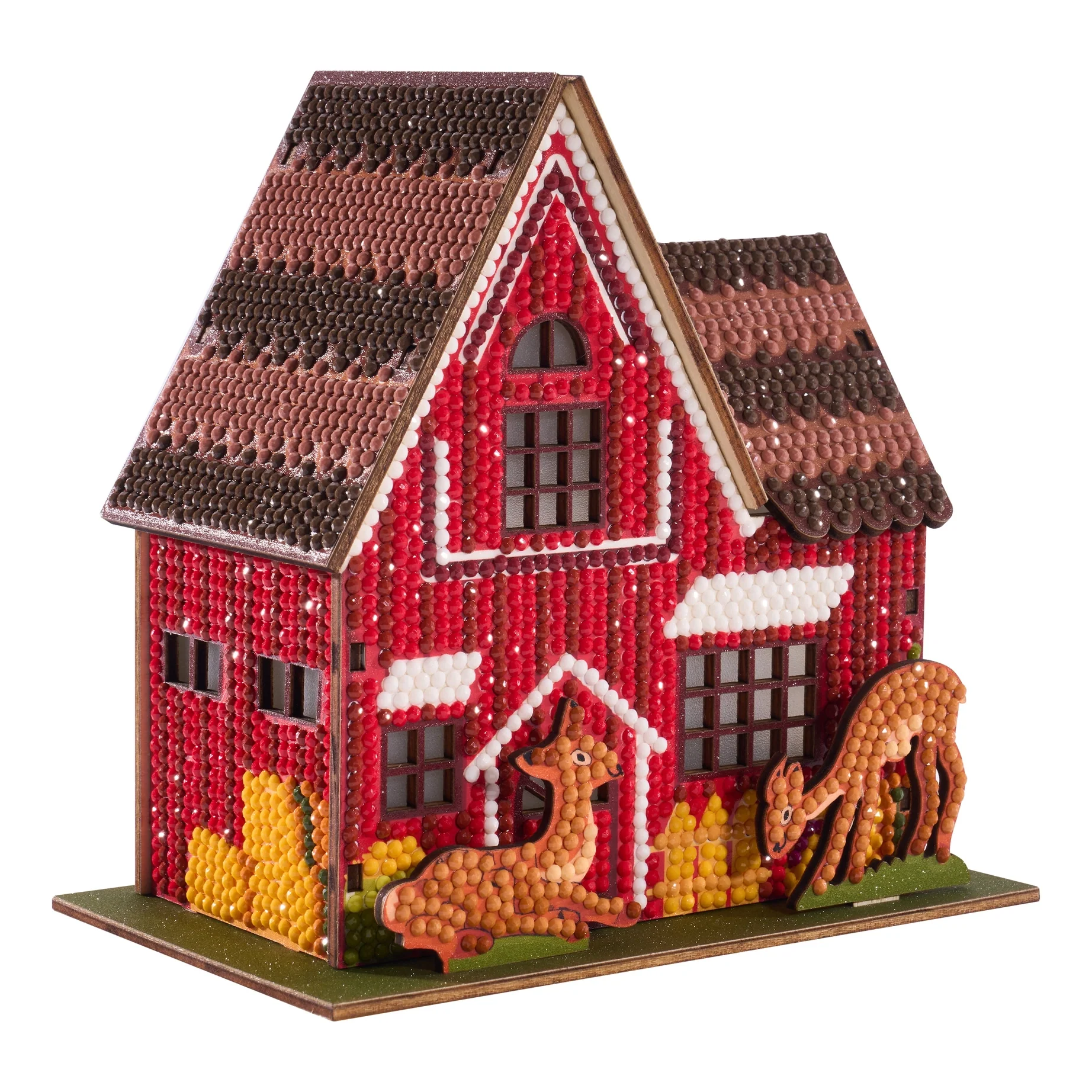 Diamond Art Club LED 3D Gem House - Farm House - Image 8
