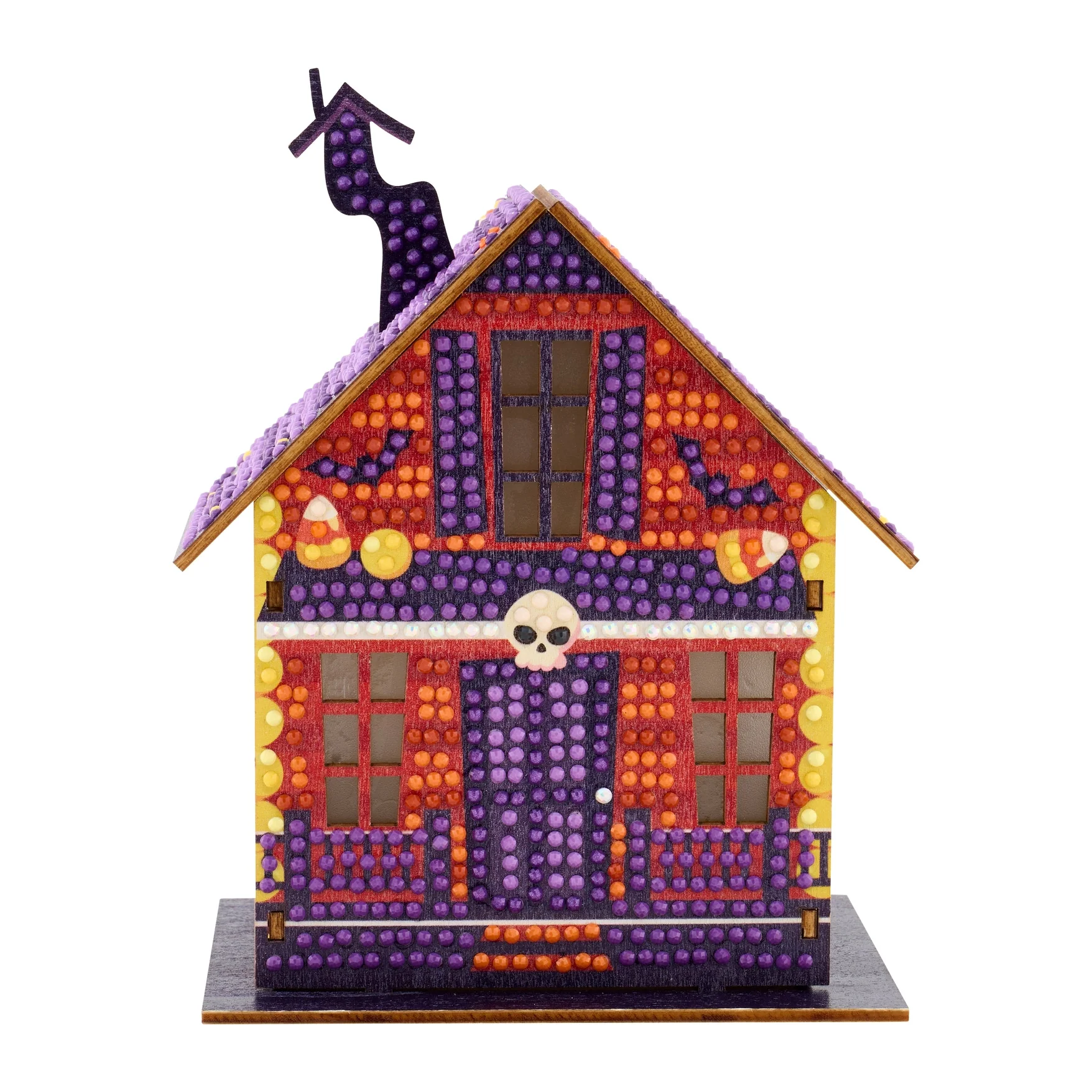 Diamond Art Club LED 3D Gem House - Pumpkin Glow Manor - Image 11