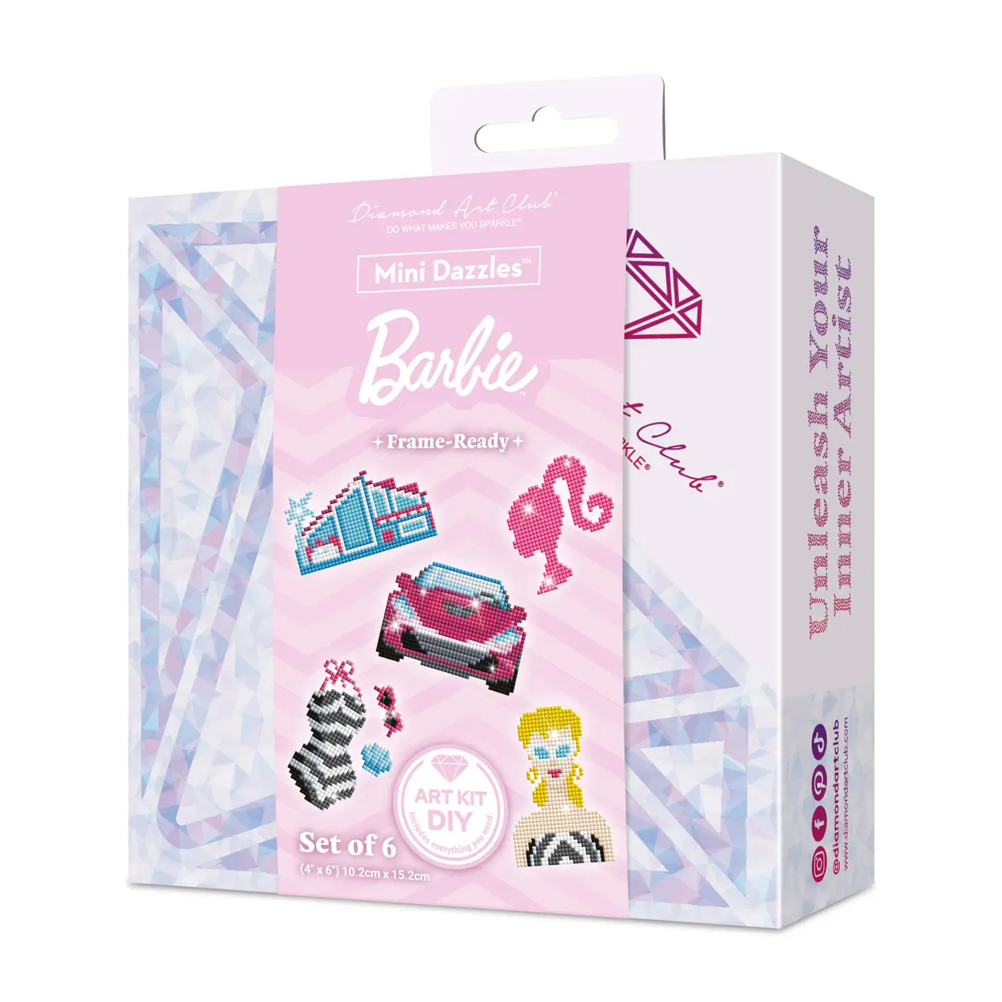 Diamond Art Club Mini Dazzles™ - Barbie™ (6 Pk) - Image 4