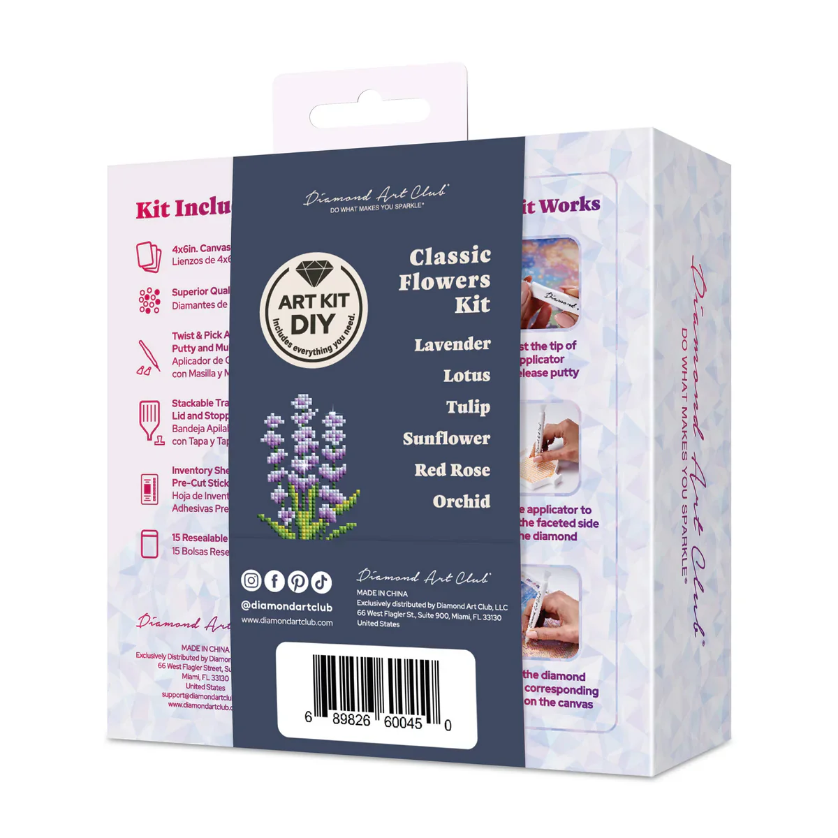 Diamond Art Club Mini Dazzles™ - Classic Flowers (6 Pk) - Image 5
