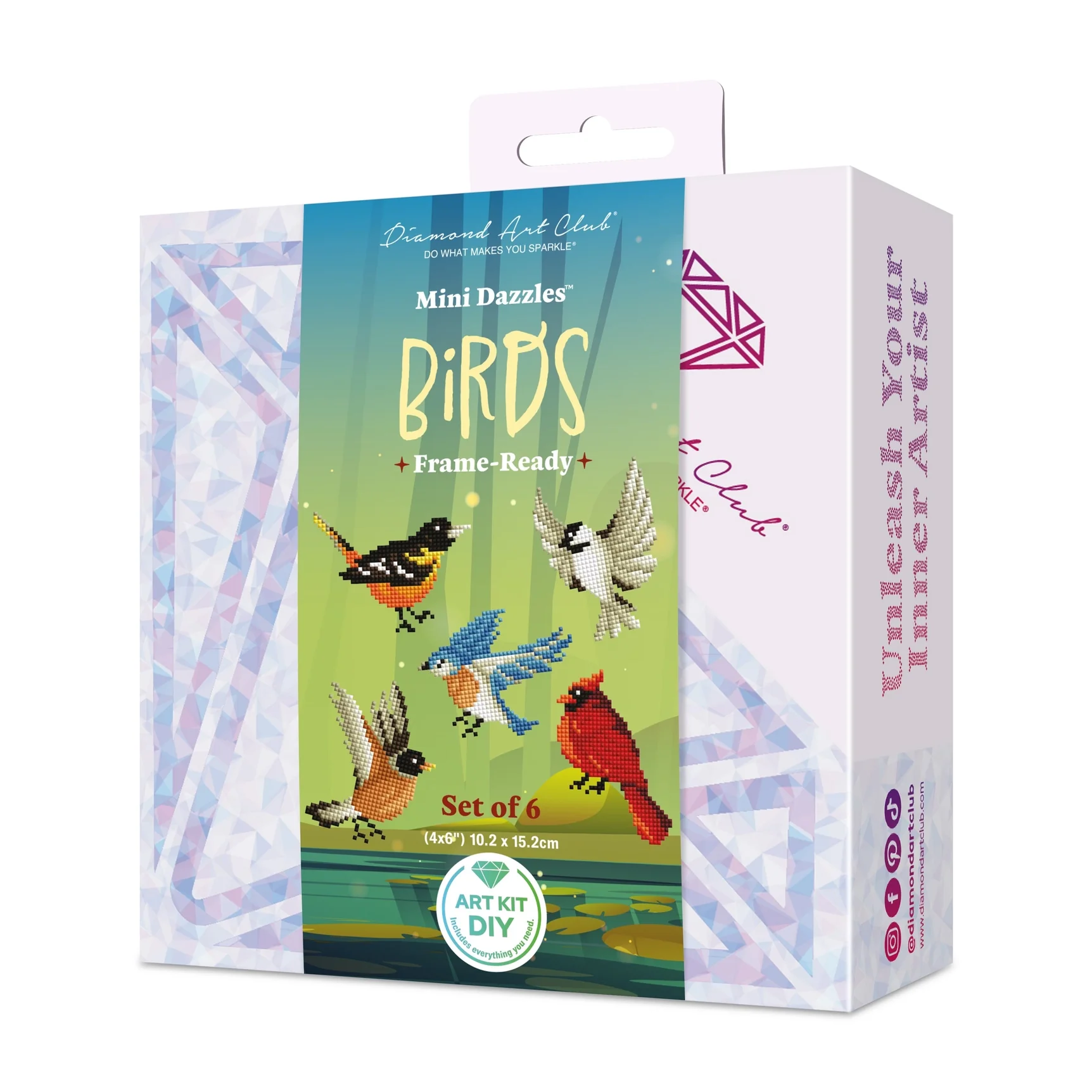 Diamond Art Club Mini Dazzles™ - Spring Birds (6 Pk) - Image 4