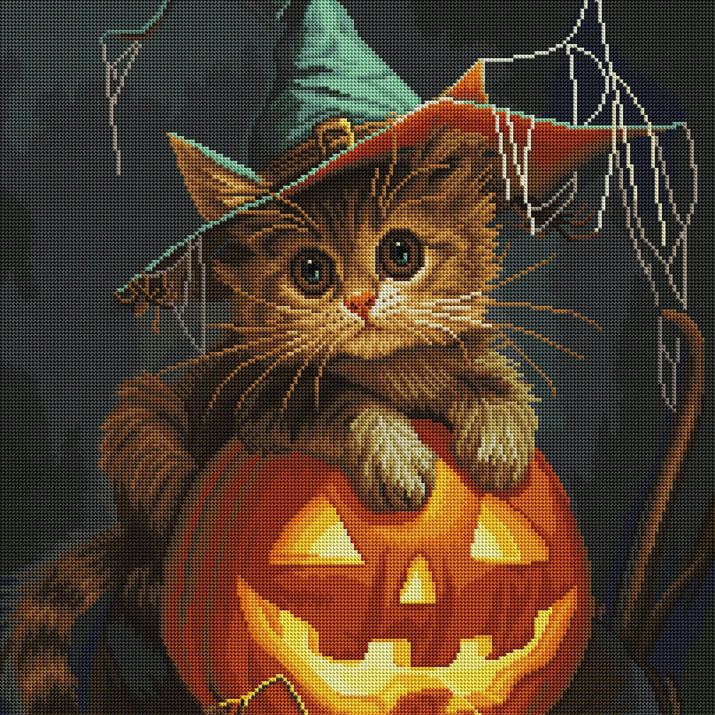 Diamond Art Club Orange Kitten Glow - Image 2