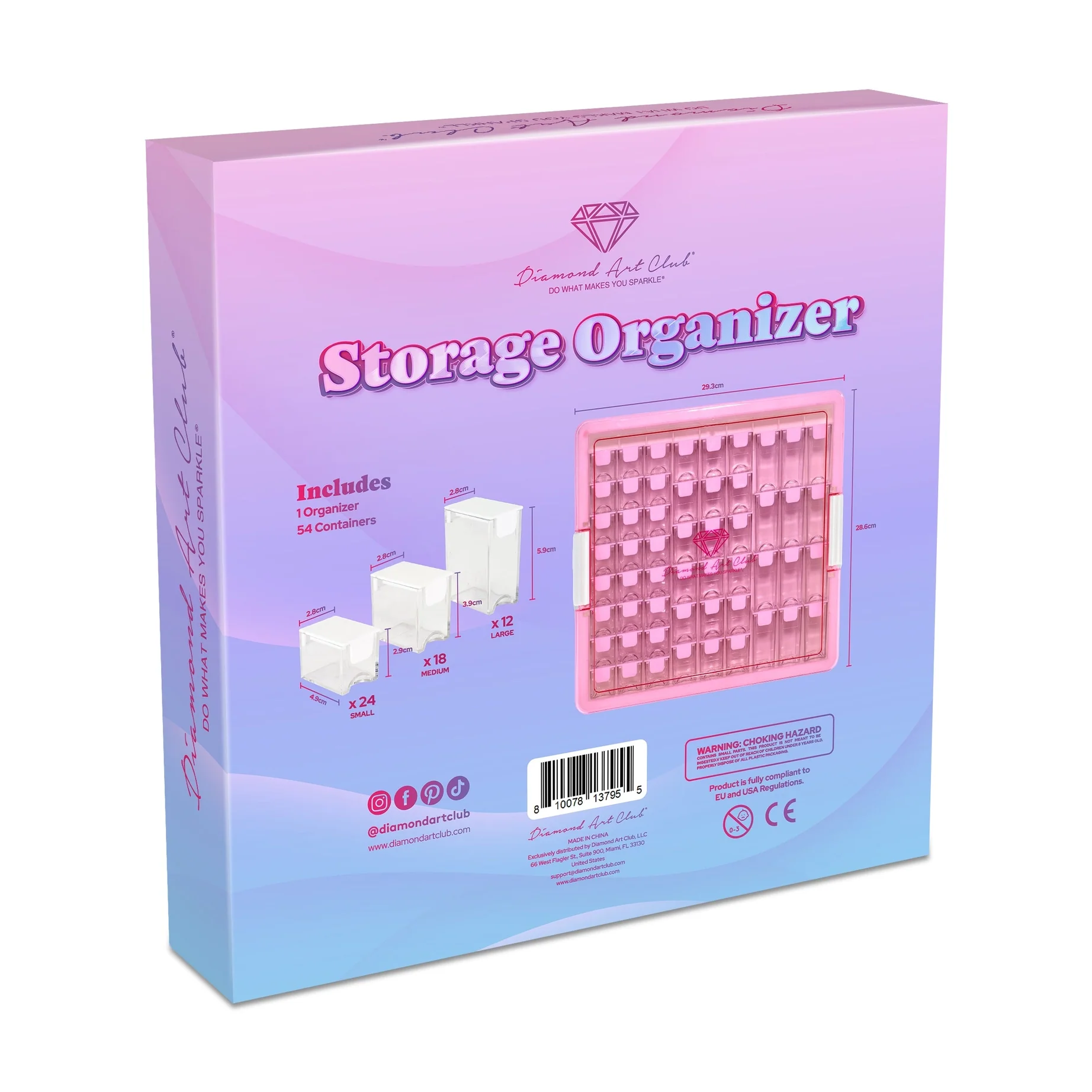 Diamond Art Club Premium 54-Container Diamond Storage Organizer - Image 7