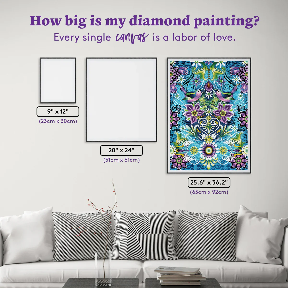 Diamond Art Club SQUARES Copeton Flores Lilac - Image 4