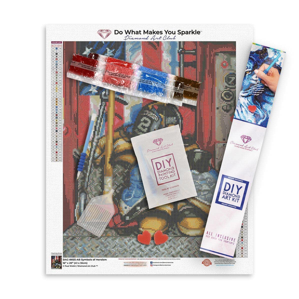Diamond Art Club SQUARES Symbols of Heroism - Image 3