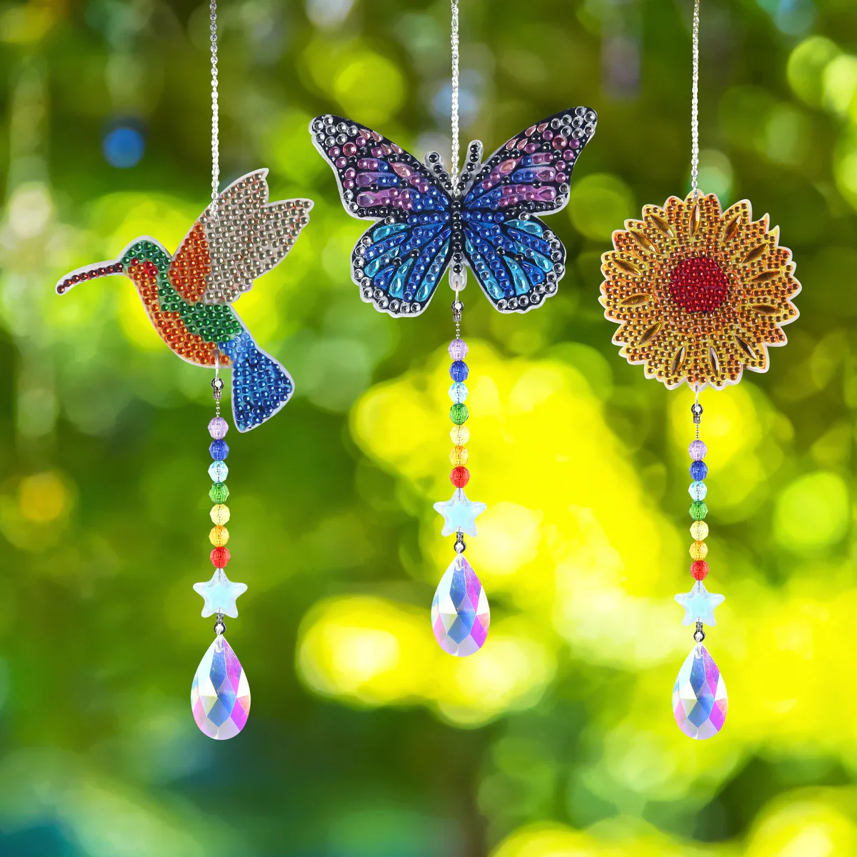 Diamond Art Club Suncatchers - Hummingbird/Butterfly/Sunflower - Image 2