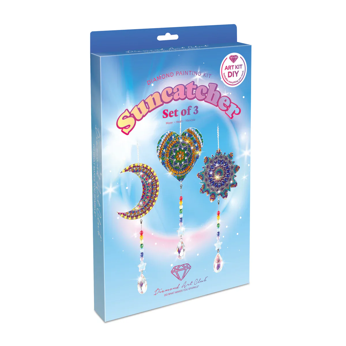Diamond Art Club Suncatchers - Moon/Heart/Mandala - Image 4
