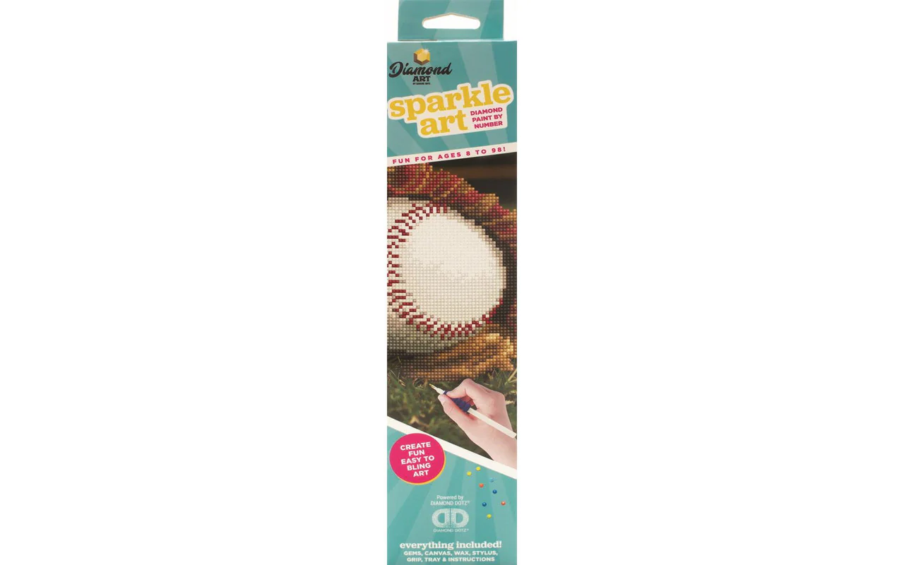 Diamond Art Diamond Dotz Sparkle Baseball in Glove - Image 4