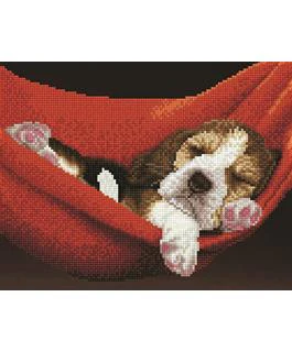Diamond Art Dog in a Hammock - Image 2